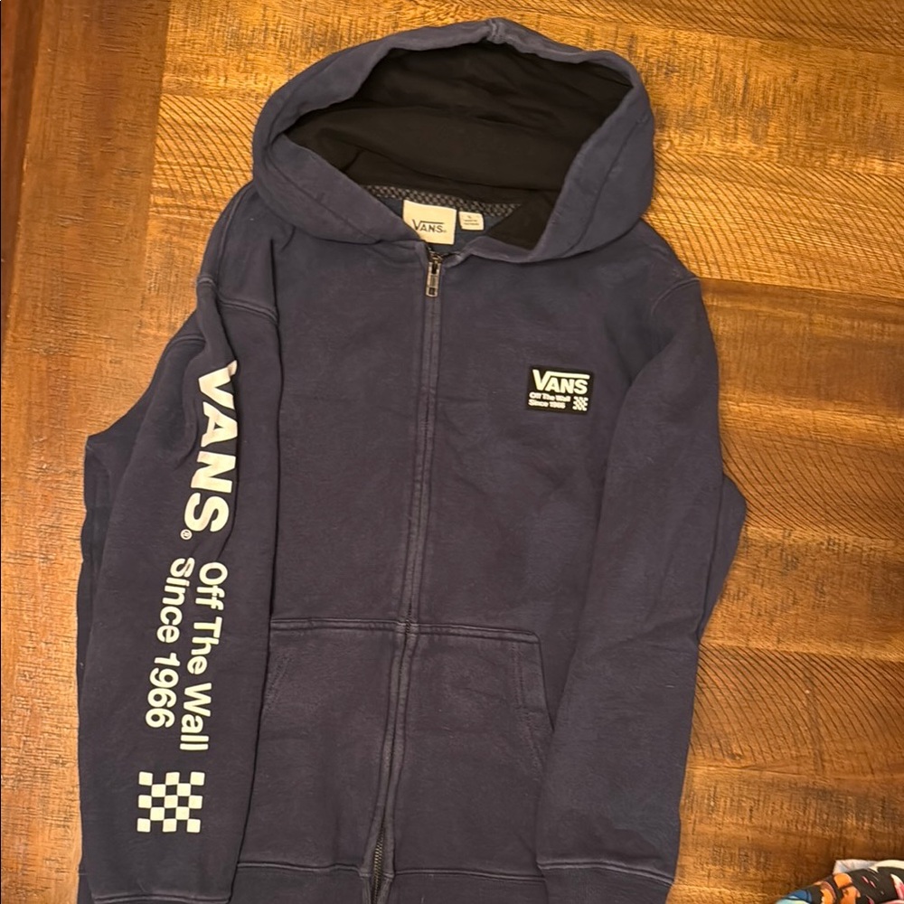 Vans Dark Blue Hoodie with Logo